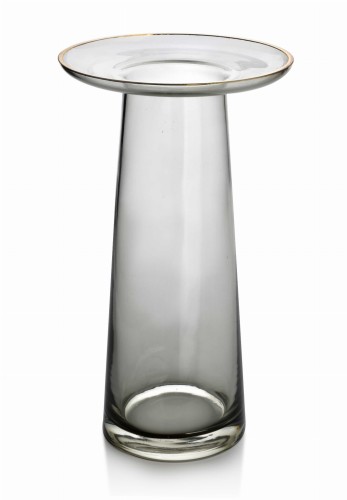 Wazon SERENITE z kołnierzem h25x14,5cm szary