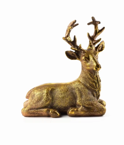 Figura SANTA LILA h18x15x7 cm złoty