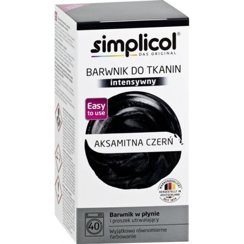 Barwnik do tkanin INTENSIV AKSAMITNA CZERŃ 560g | SIMPLICOL