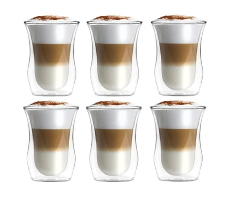 Komplet 6 szklanek z podwójną ścianką 300 ml | Vita