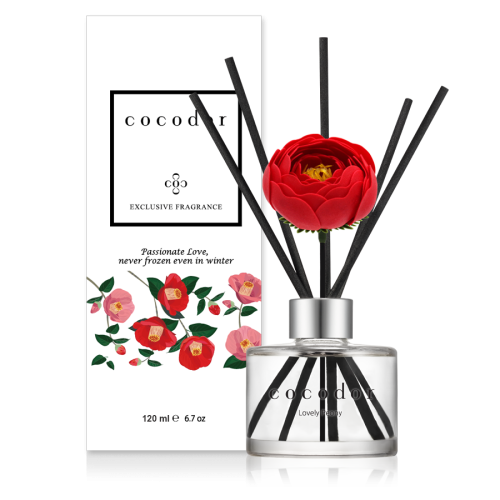Dyfuzor zapachowy z patyczkami Camellia 120 ml Lovely Peony