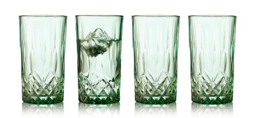 Szklanki do koktajli Sorrento 380 ml 4 sztuki zielone