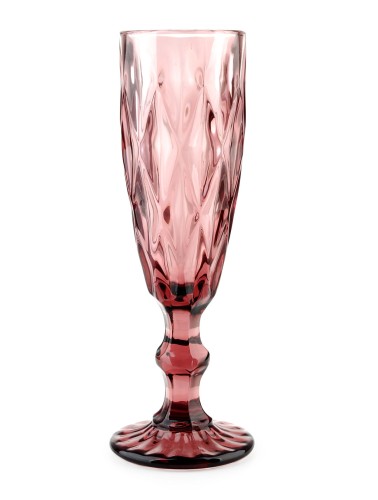 Komplet 6 kieliszków do szampana ELISE PINK