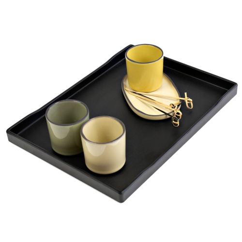 Taca ZEN z melaminy 30x22x2,3 cm czarna