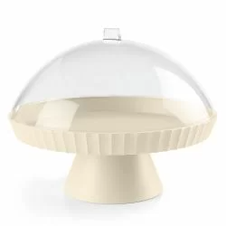Patera do ciasta z pokrywą kremowa AGORA