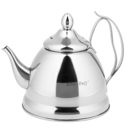 Czajnik z zaparzaczem 1L srebrny KINGHOFF