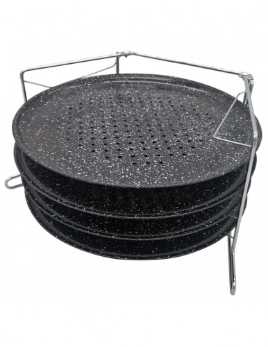 Zestaw 4 blach do pieczenia pizzy KINGHOFF