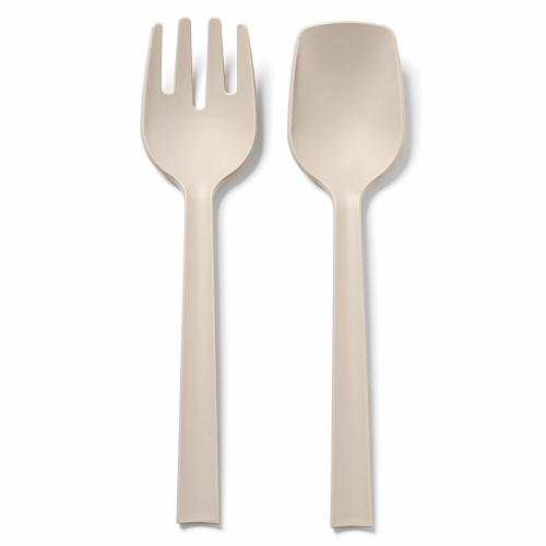 Zestaw sztućców serwisowych szaro-beżowy POSATE