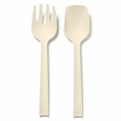 Zestaw sztućców serwisowych kremowy POSATE