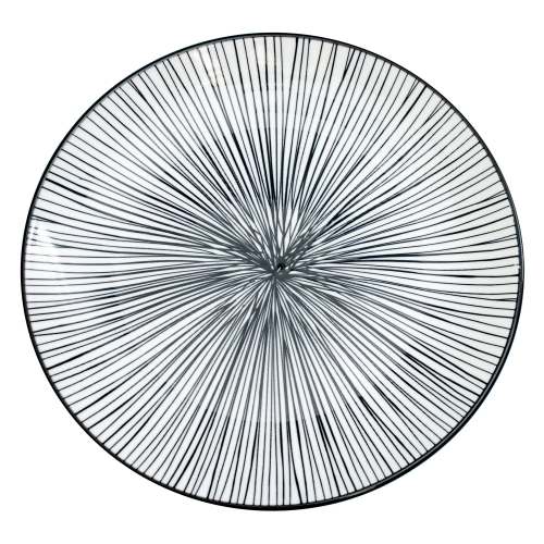 Talerz płaski 20 cm WILD zebra paski porcelana Verlo