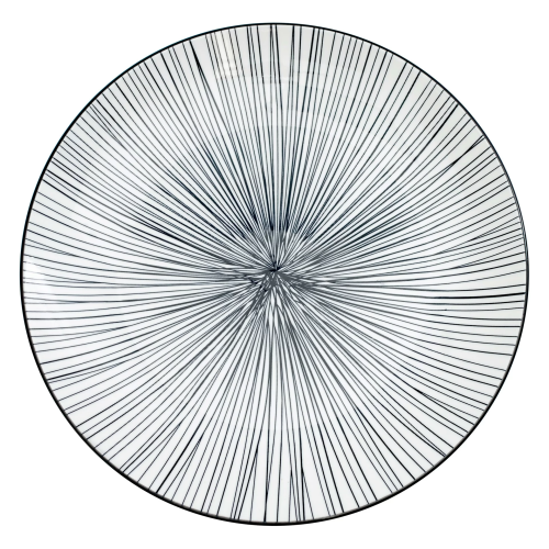 Talerz płaski 27 cm WILD zebra paski porcelana Verlo