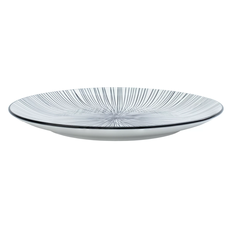 Talerz płaski 27 cm WILD zebra paski porcelana Verlo