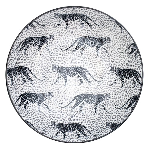 Talerz głęboki 23 cm WILD lampart centki porcelana Verlo
