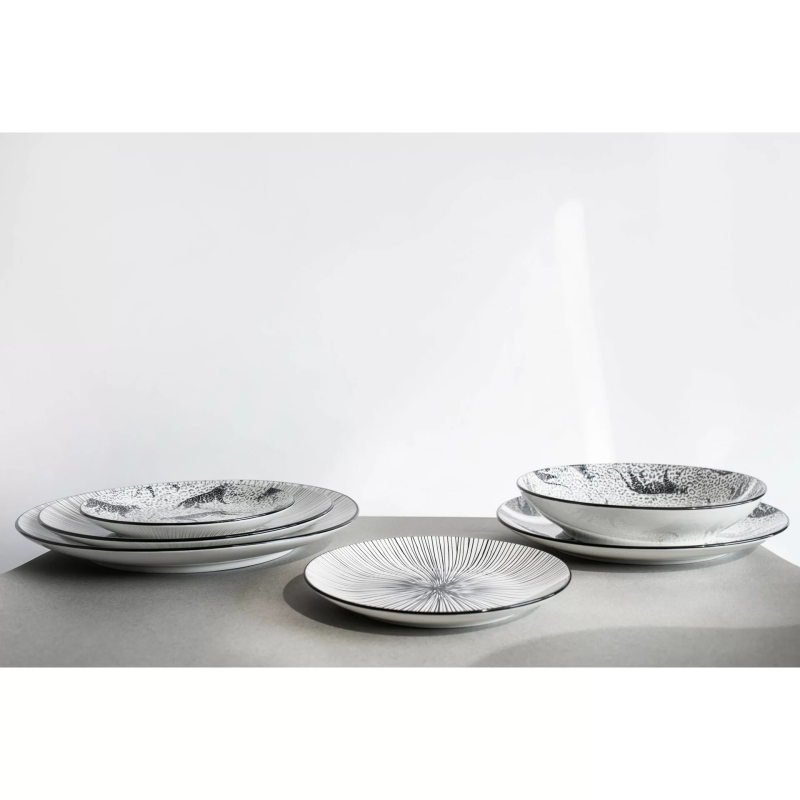 Talerz głęboki 23 cm WILD lampart centki porcelana Verlo