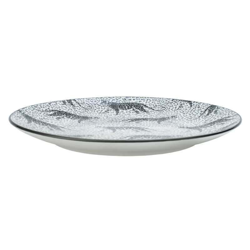 Talerz płaski 26 cm WILD lampart centki porcelana Verlo