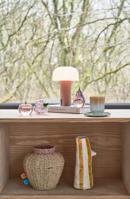 Dekoracja winogrono szklane Styles Dark Pink