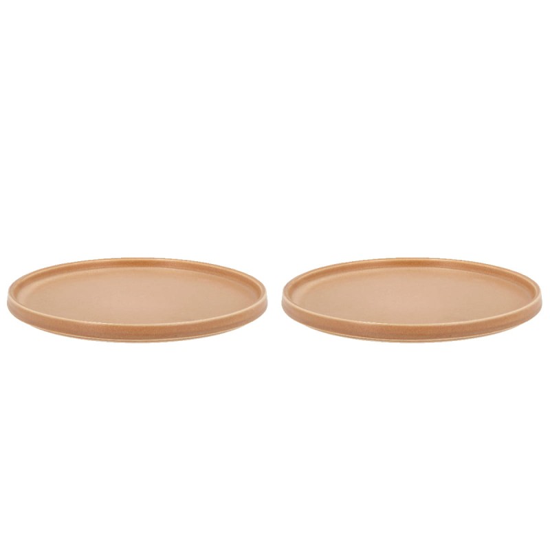 Talerz porcelanowy Fjord 2 szt. Cream