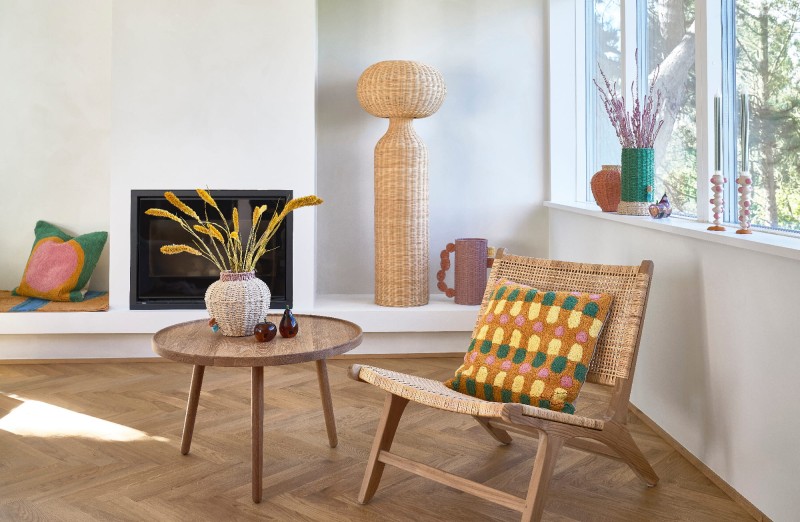 Dekoracja jabłko szklane Styles Brown
