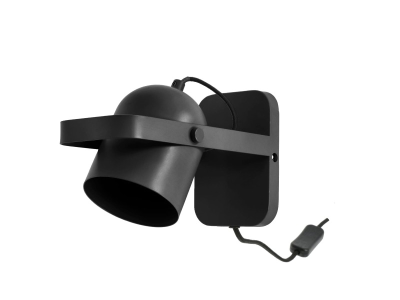 Lampa ścienna Nesvik wys. 23 cm Black