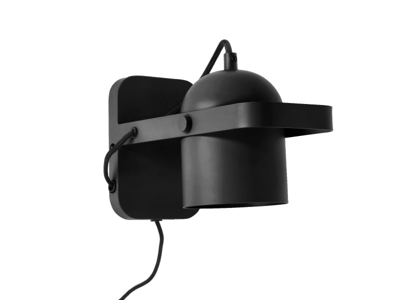 Lampa ścienna Nesvik wys. 23 cm Black