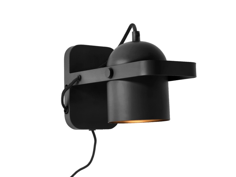 Lampa ścienna Nesvik wys. 23 cm Black