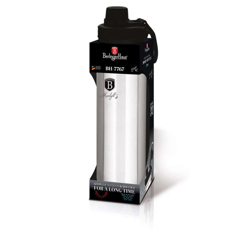 Butelka sportowa 720ml BERLINGER HAUS srebrna