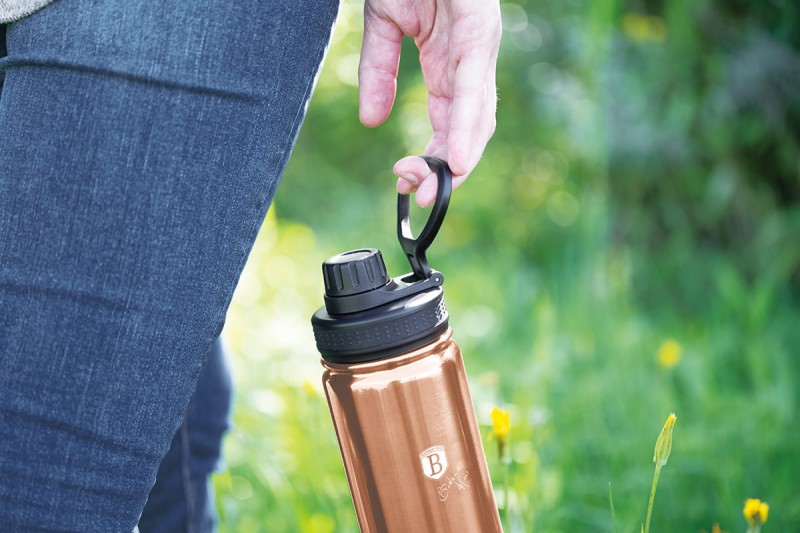 Butelka sportowa 720ml BERLINGER HAUS różowe złoto