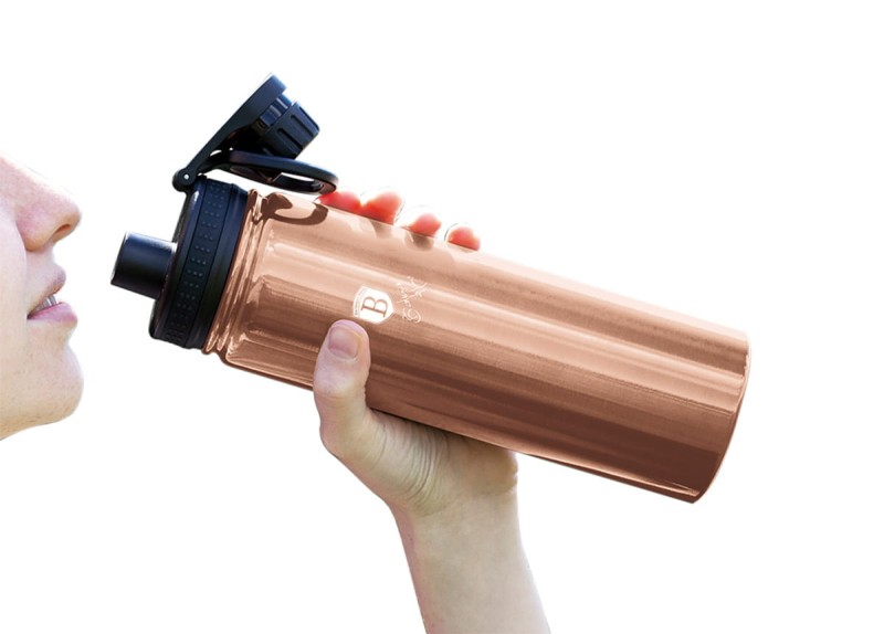 Butelka sportowa 720ml BERLINGER HAUS różowe złoto