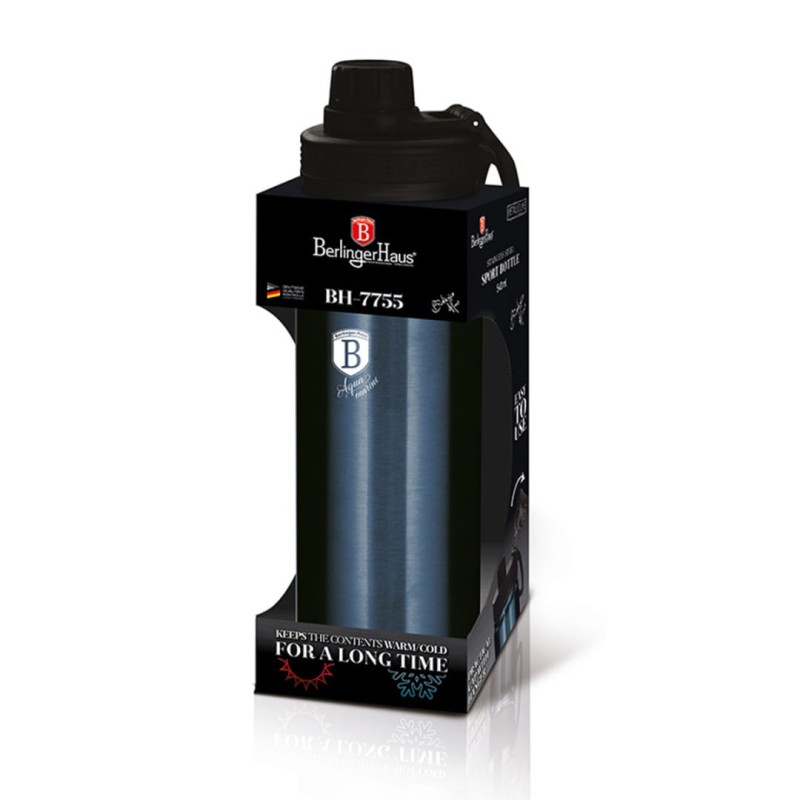 Butelka sportowa 540ml BERLINGER HAUS niebieskozielona