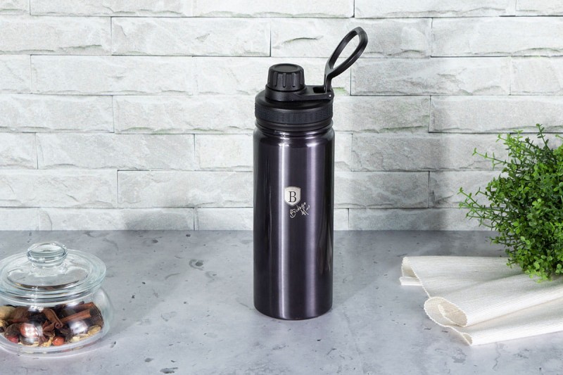 Butelka sportowa 540ml BERLINGER HAUS grafitowa