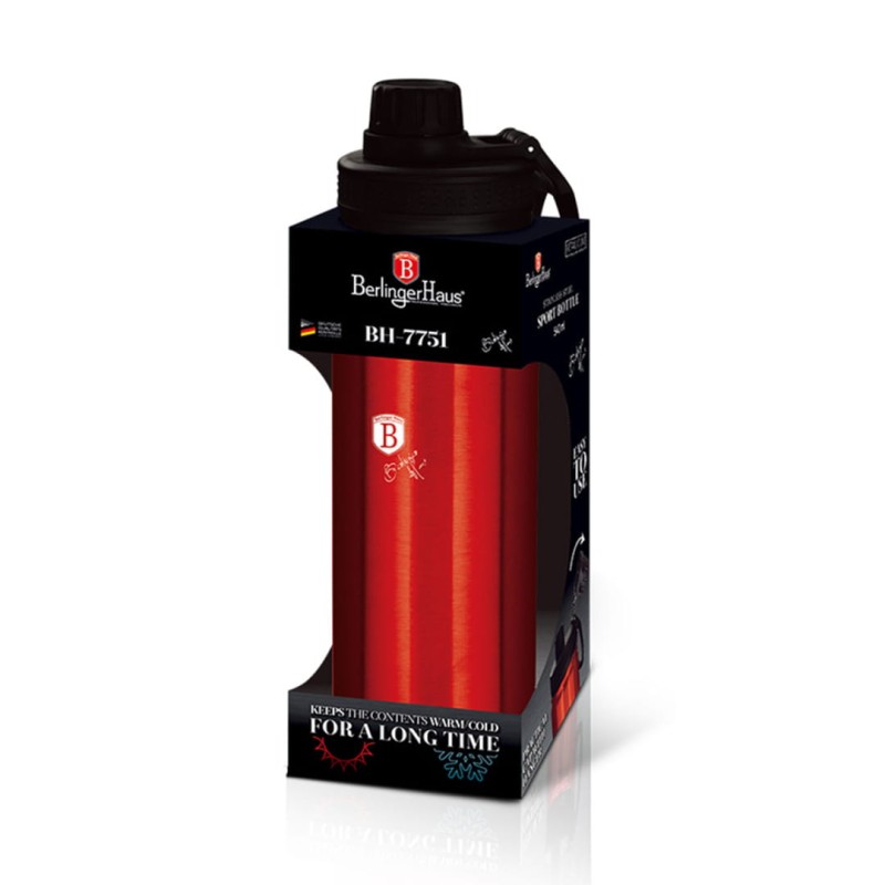 Butelka sportowa 540ml BERLINGER HAUS czerwona