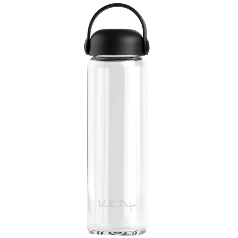 Szklana butelka na wodę Fuori 540 ml czarna