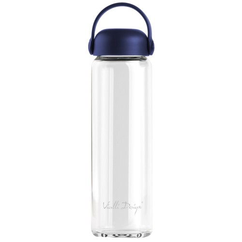 Szklana butelka na wodę Fuori 540 ml granatowa