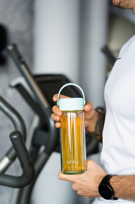 Butelka z podwójną ścianką i zaparzaczem Fuori 350 ml miętowa