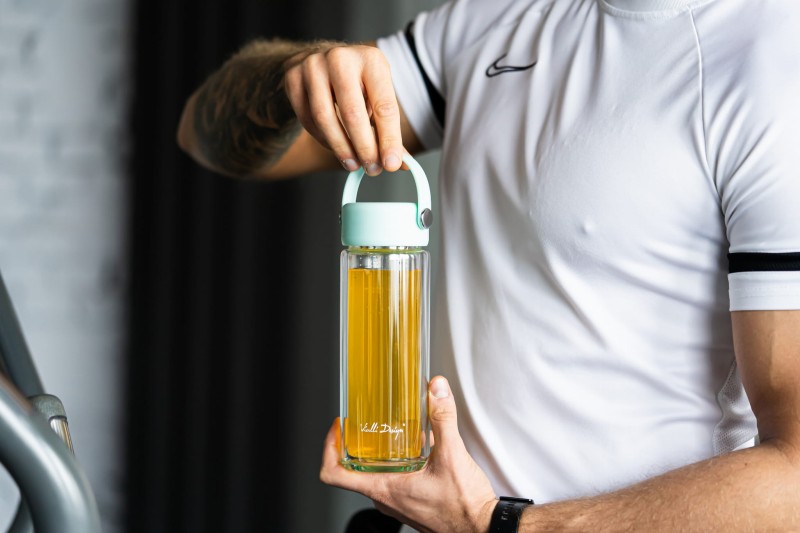 Butelka z podwójną ścianką i zaparzaczem Fuori 350 ml miętowa
