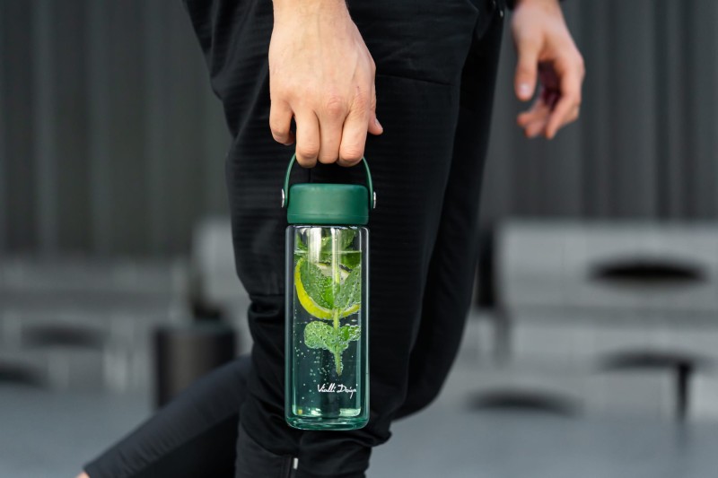 Butelka z podwójną ścianką i zaparzaczem Fuori 350 ml zielona