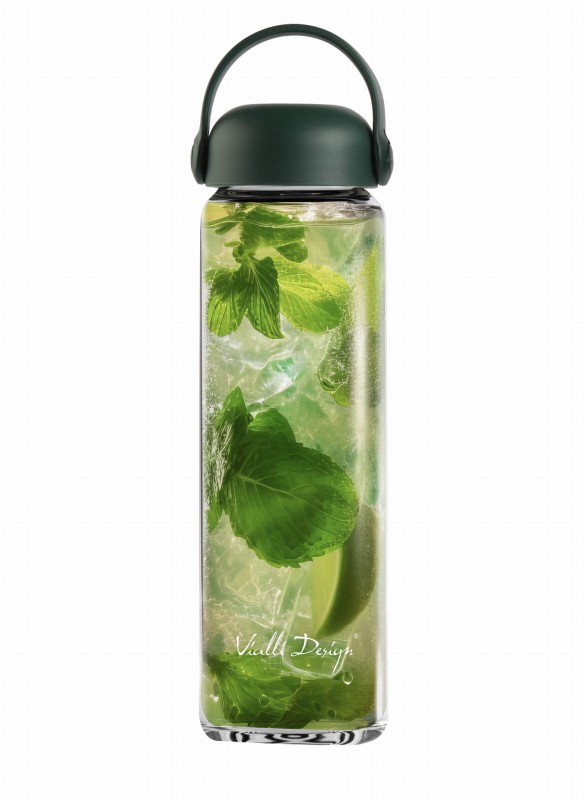 Szklana butelka na wodę Fuori 540 ml zielona