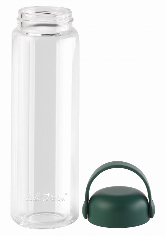 Szklana butelka na wodę Fuori 540 ml zielona