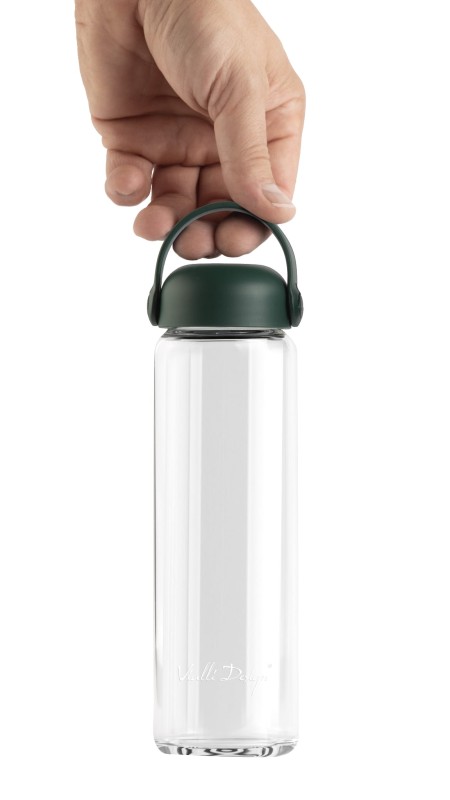 Szklana butelka na wodę Fuori 540 ml zielona