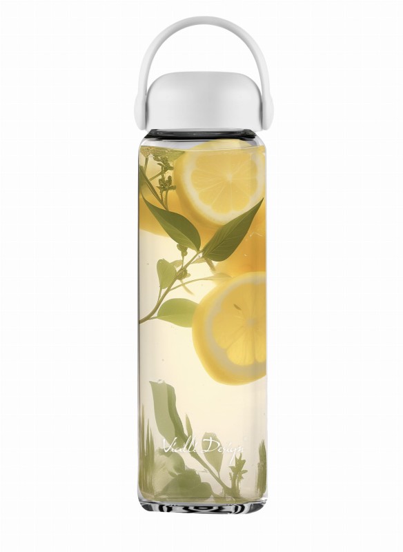 Szklana butelka na wodę Fuori 540 ml biała