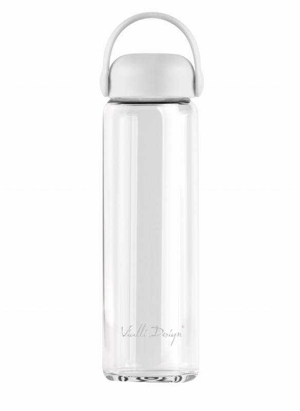 Szklana butelka na wodę Fuori 540 ml biała