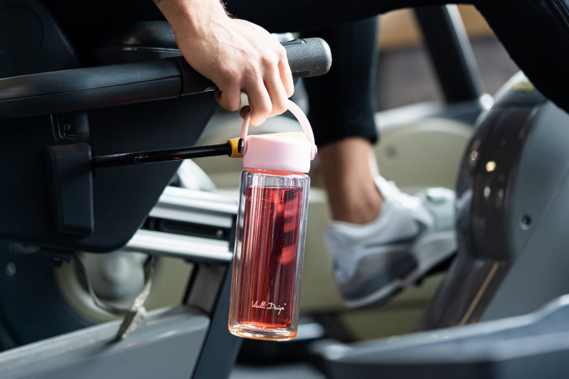Butelka z podwójną ścianką i zaparzaczem Fuori 350 ml różowa
