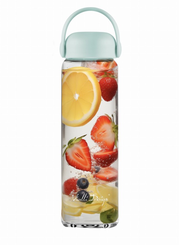 Szklana butelka na wodę Fuori 540 ml miętowa