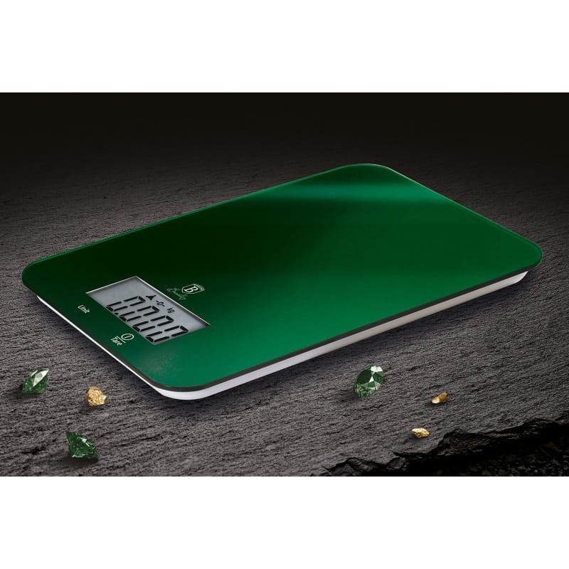 Waga kuchenna elektroniczna BERLINGER HAUS EMERALD prostokątna zielona