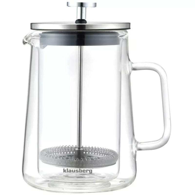 Zaparzacz tłokowy do kawy herbaty termiczny 600ml KLAUSBERG French press