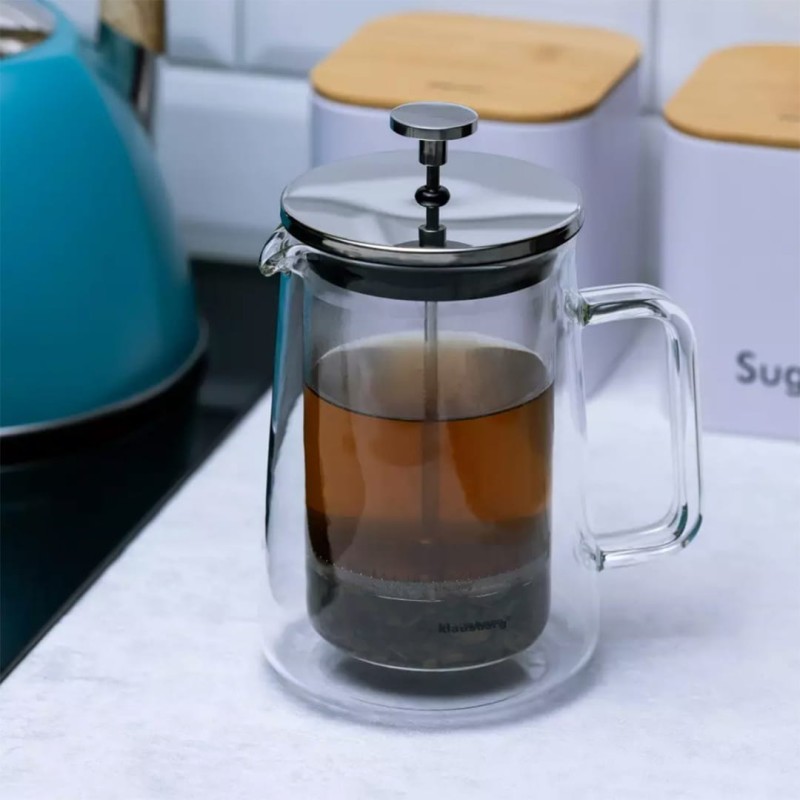Zaparzacz tłokowy do kawy herbaty termiczny 600ml KLAUSBERG French press