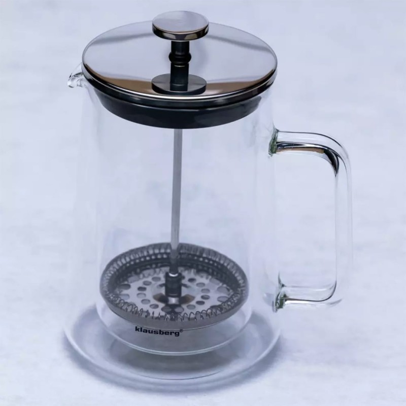 Zaparzacz tłokowy do kawy herbaty termiczny 600ml KLAUSBERG French press