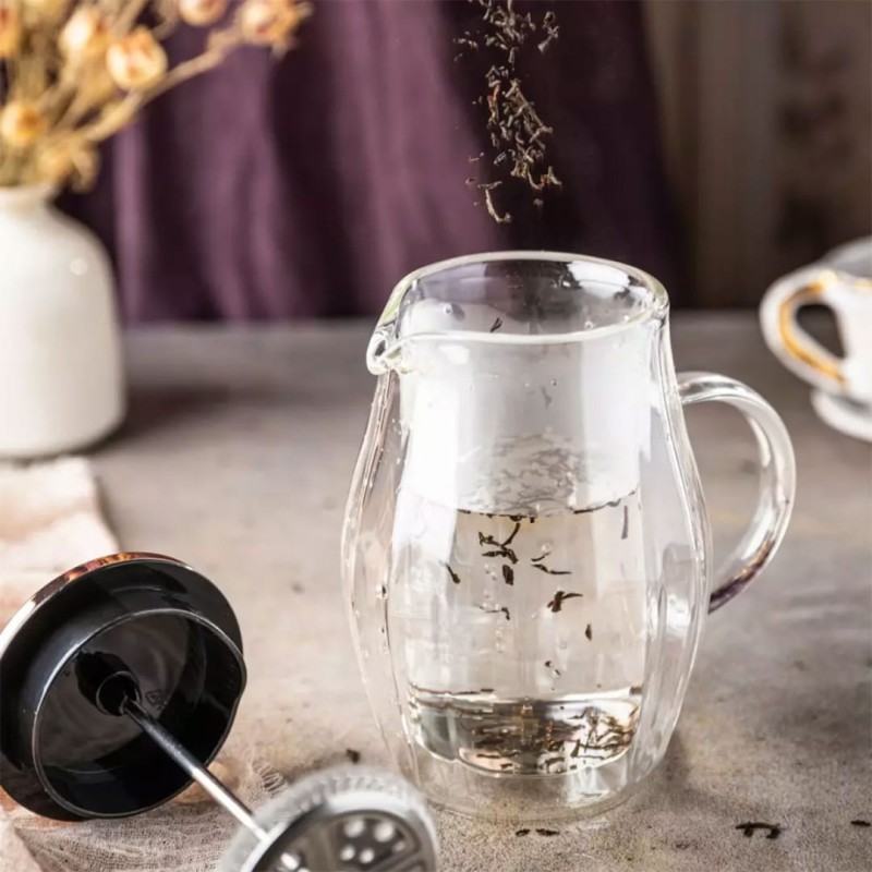 Zaparzacz tłokowy do kawy herbaty termiczny 350ml KLAUSBERG French press