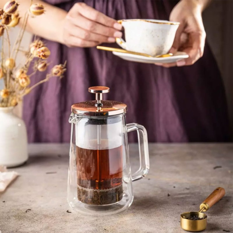 Zaparzacz tłokowy do kawy herbaty termiczny 350ml KLAUSBERG French press