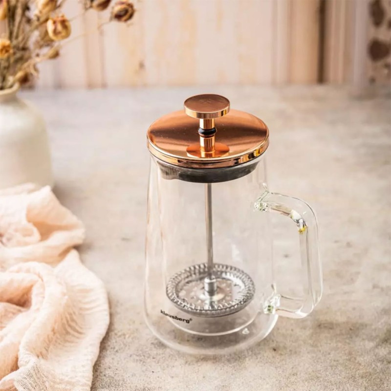 Zaparzacz tłokowy do kawy herbaty termiczny 350ml KLAUSBERG French press